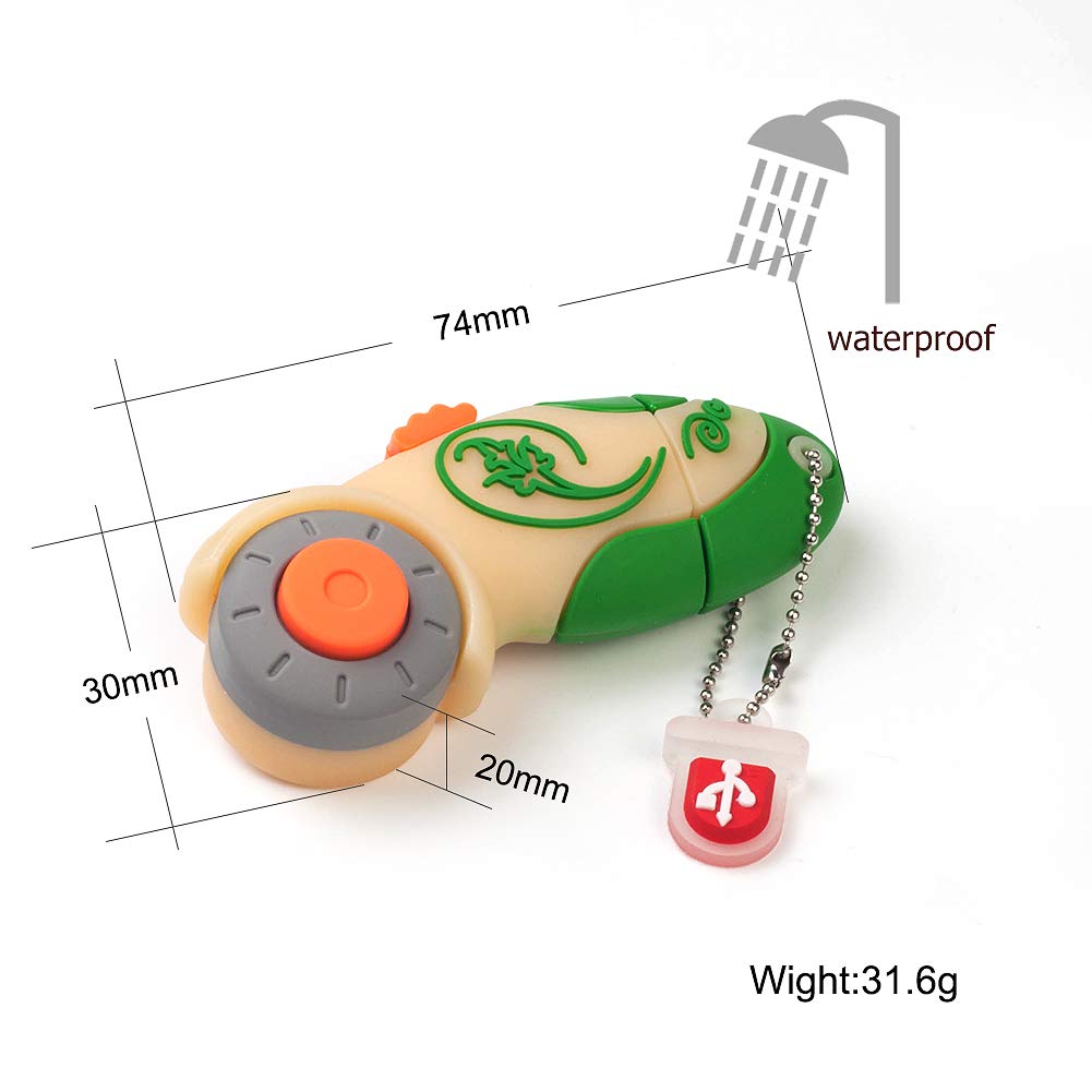 Leizhan 32Gb Novelty Rotary Cutter Shape Usb Flash Drive Sewing Themed Character Thumb Drive Gift Pendrive